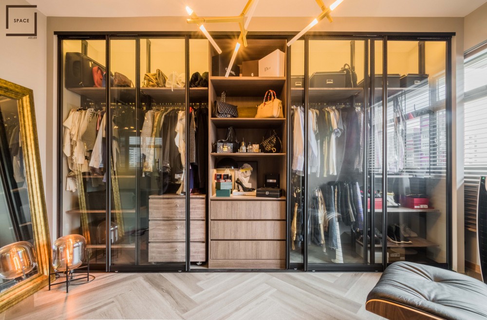 contemporary transparent wardrobe hdb