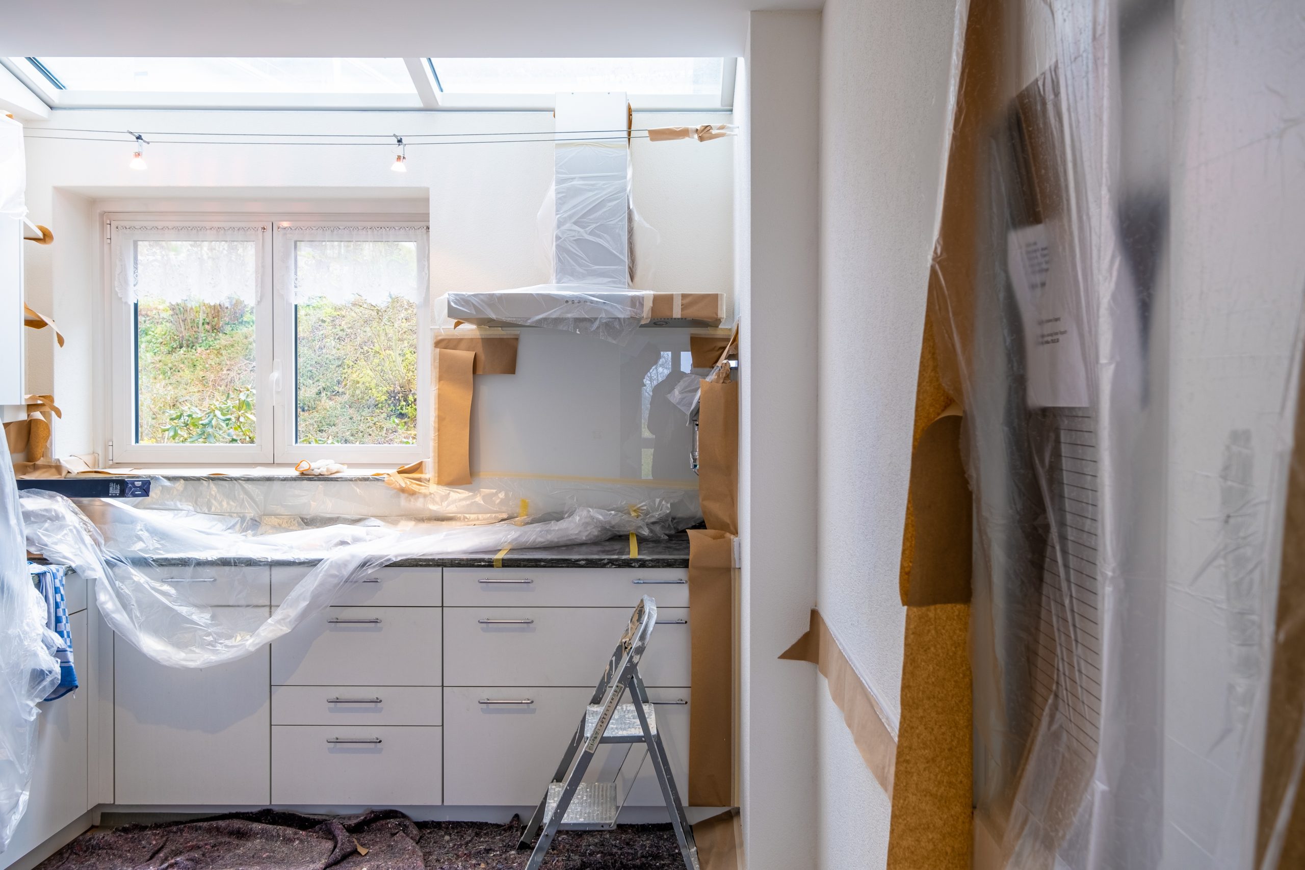 remodelling kitchen preparation