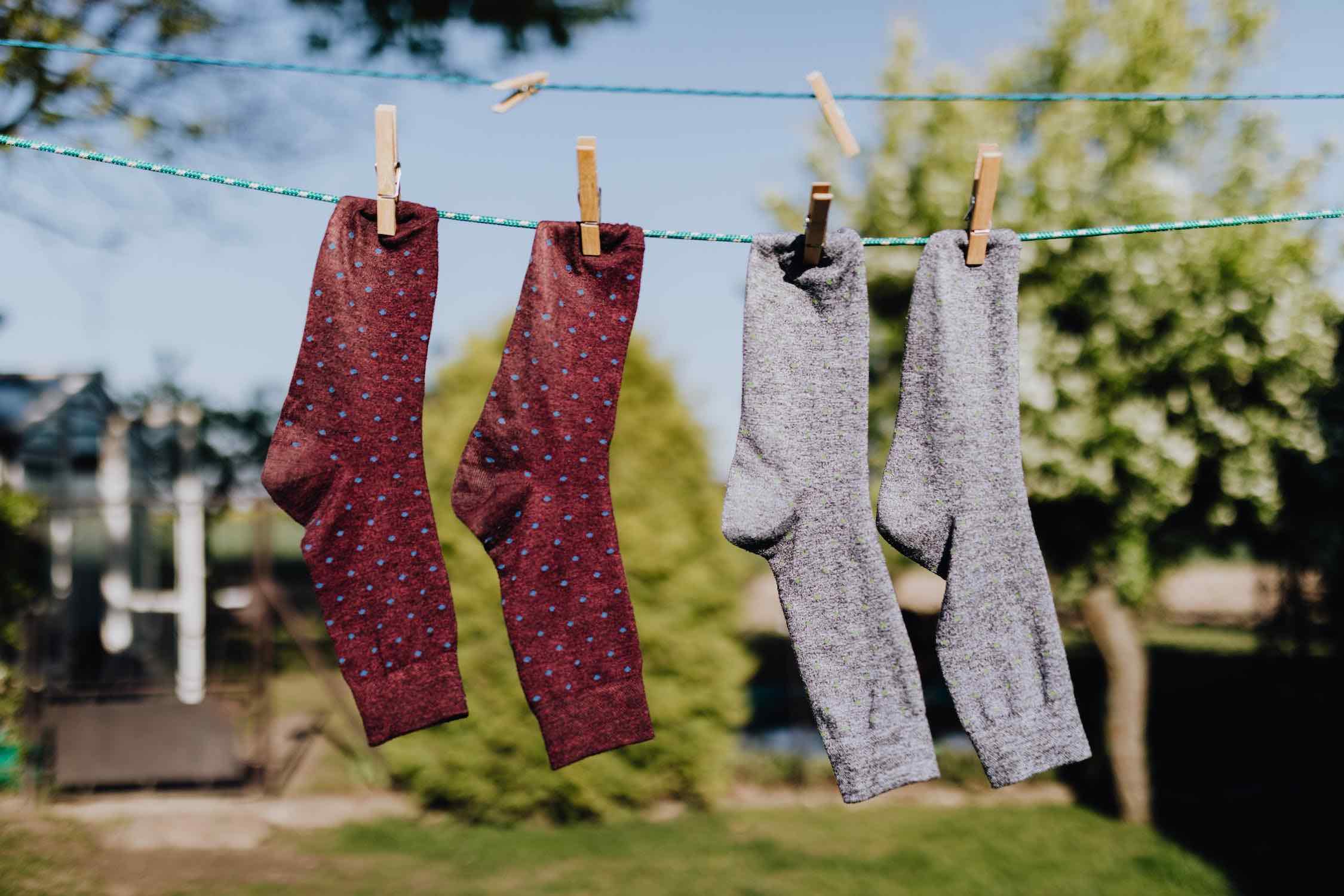 drying socks