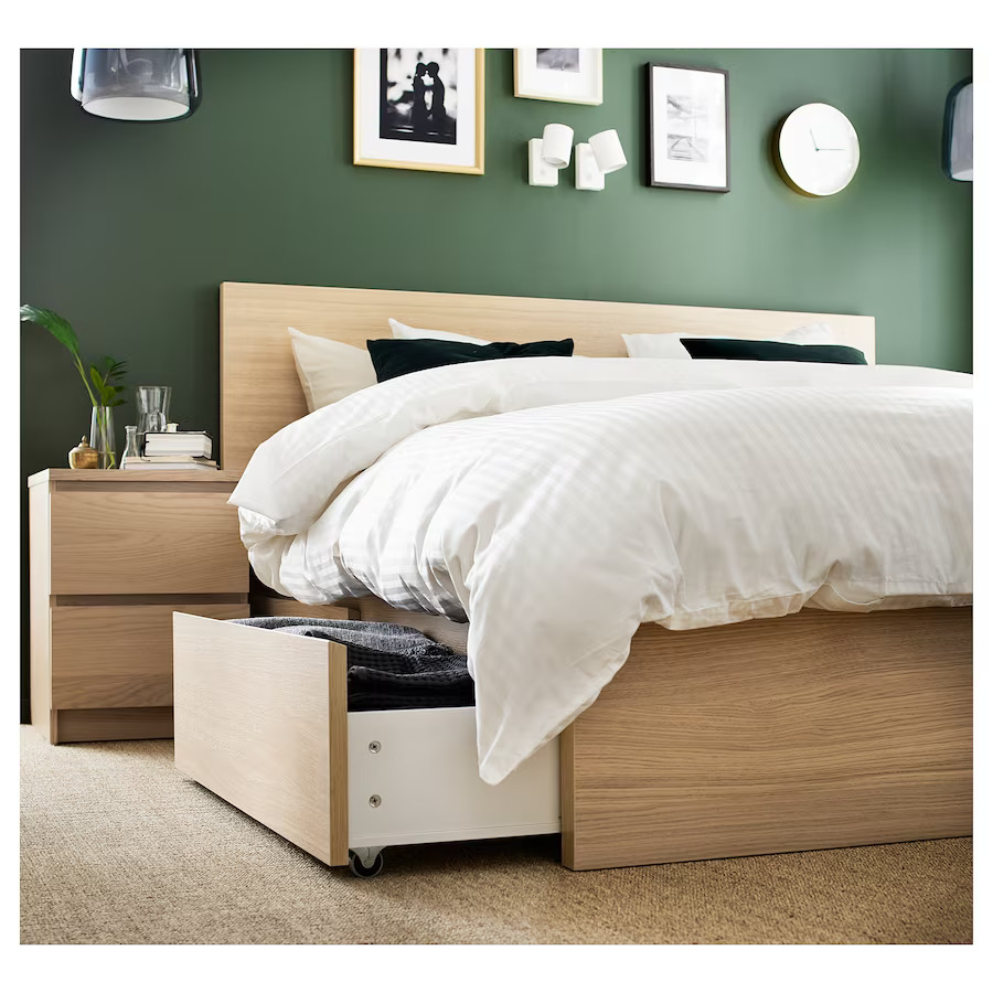 ikea bedframe storage