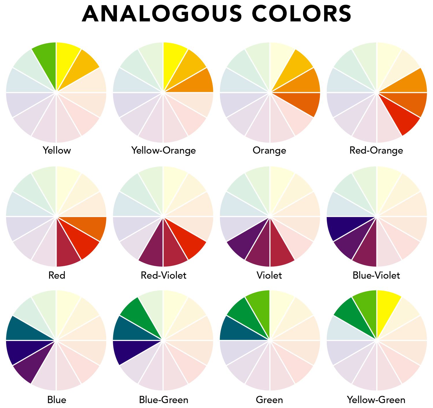 analogous colors set