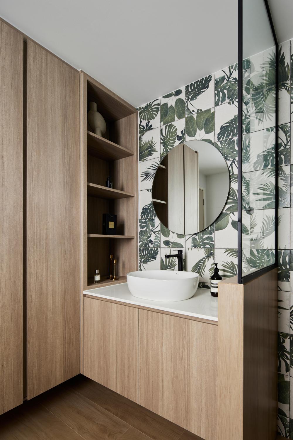 scandinavian bathroom with mirror and bathroom mirrors 2